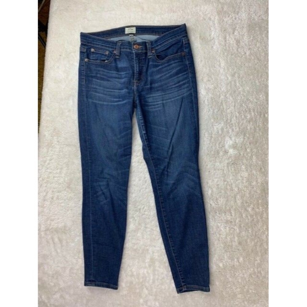 J. Crew Size 28 Womens Jeans Skinny Dark Wash Mid Rise Stretch
